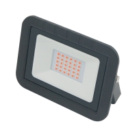 Прожектор светодиодный. ULF-Q511 30W/RED IP65 220-240В BLACK Красный свет. Корпус черный. Volpe.